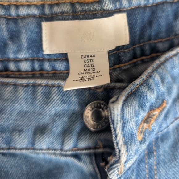 H&M Wide Leg Blue Denim Jeans - Picture 4 of 10